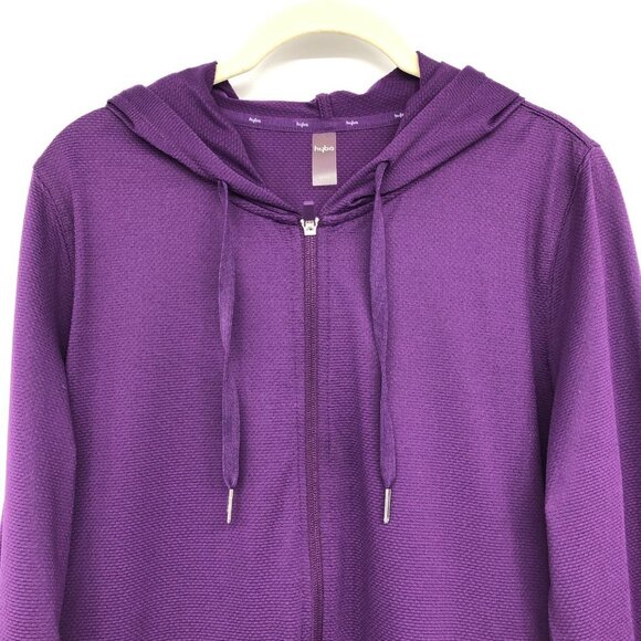 Hyba Purple lightweight athletic zip hoodie size M - Picture 4 of 16